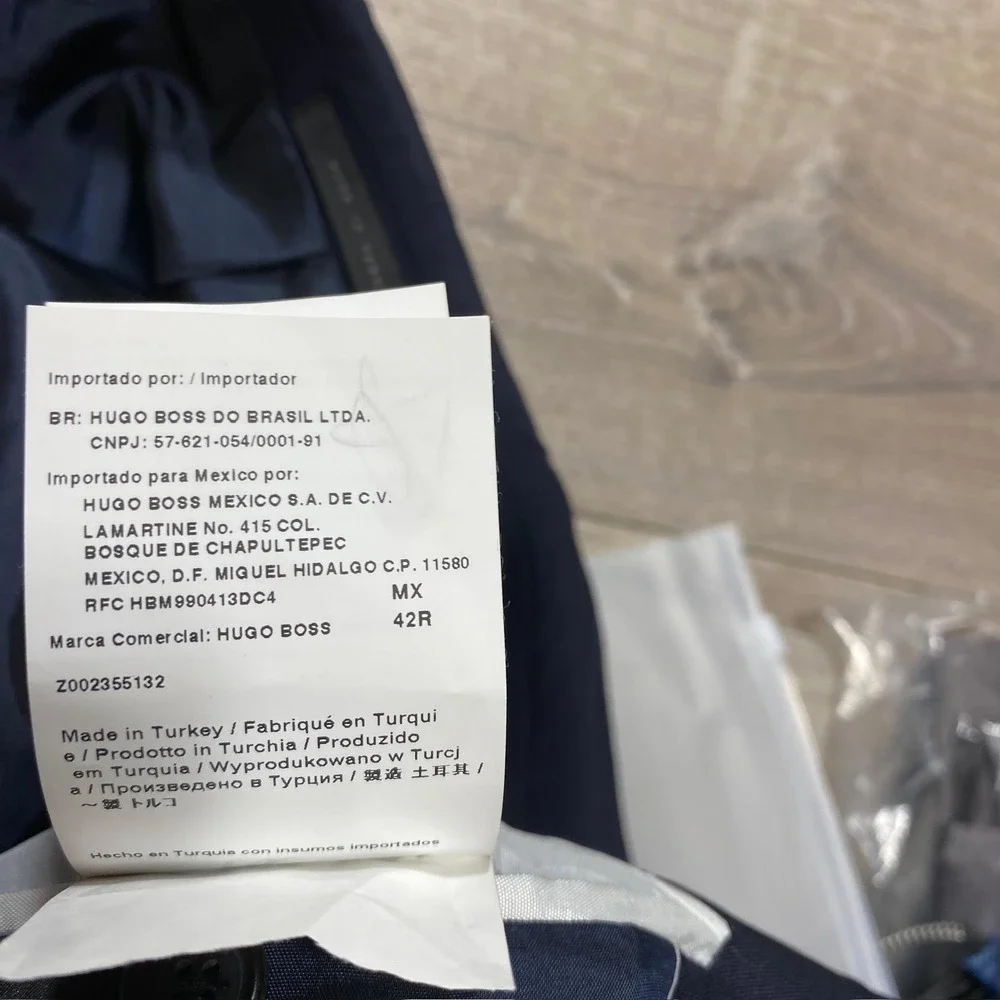 Hugo Boss Suit Jacket Mens 42R Navy The Jam75‎ Sharp3 Stretch Nordstrom